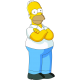 Sagoma Simpson Personalizzata in polistirolo per compleanno - Nome e Numero CM 60