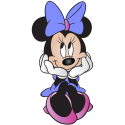 Sagoma in Polistirolo Personalizzata Minnie Disney 3D per Compleanni e Feste - Altezza 70 cm