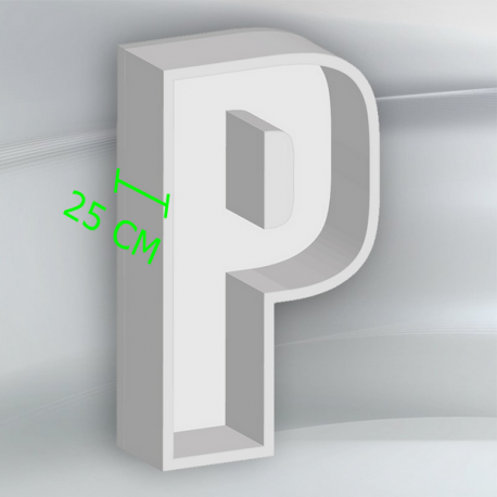 Porta Palloncini Lettera "P" in Polistirolo Balloon Box – Scenografie per Eventi e Feste