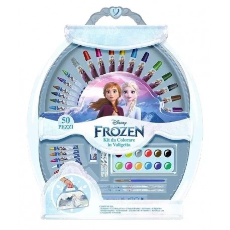 Valigetta Max Speciale da Colorare Frozen Disney - 50 Pezzi per Bambini