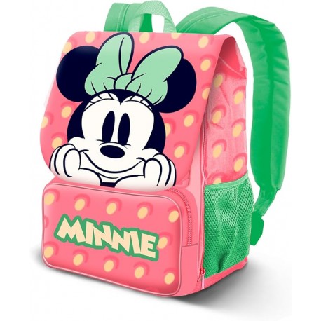 Zaino Estensibile Scuola Elementare Disney Minnie per Bambina - Con Scomparto Interno, Tasca Frontale e Spallacci Imbottiti