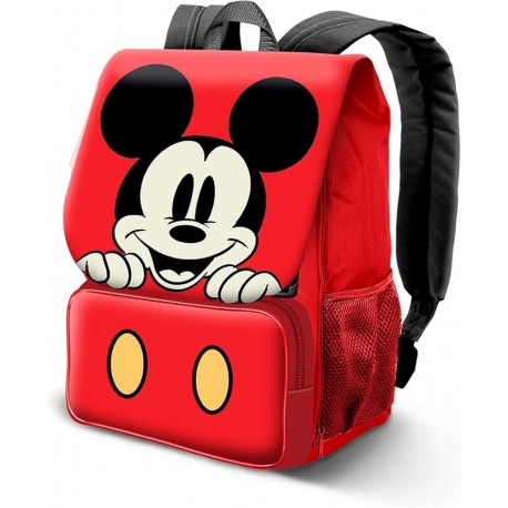 Zaino Scuola Elementare Estensibile Disney Mickey Topolino per Bambini - Spazioso e Confortevole