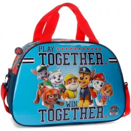 Borsone Paw Patrol con Manici e Tracolla Regolabile - Borsa da Viaggio e Palestra per Bambino - 40x28x22 cm