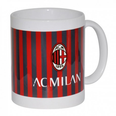 Tazza Ceramica AC Milan con Logo Ufficiale - Idea Regalo Perfetta per Tifosi Rossoneri - Capacità 330 ml