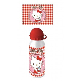 Borraccia in Alluminio 500 ml con Beccuccio - Hello Kitty | Ideale per Scuola, Sport e Tempo Libero