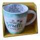  Tazza Super Sorella - Regalo Unico con Scritta Interna "Rimarrai Sempre la Mia Stella"