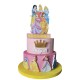 TORTA IN POLISTIROLO  DECORATIVA PERSONALLIZZABILE  COMPLEANNO  NASCITA BATTESIMO BAMBINA MINNIE