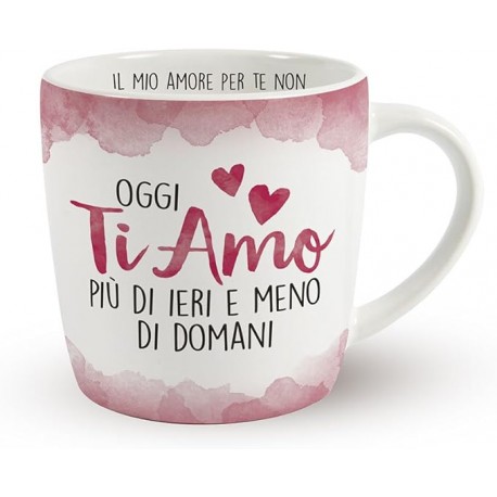 Tazza in Ceramica "Ti Amo" con Scritta Interna - Idea Regalo Unica in Confezione Regalo