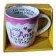 Tazza in Ceramica "Ti Amo" con Scritta Interna - Idea Regalo Unica in Confezione Regalo