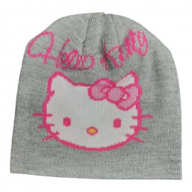 Cappello Hello Kitty in Morbida Maglia Lavorata con Stampa Frontale - Taglia 52, Perfetto per le Piccole Fan