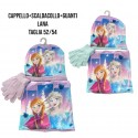 Coordinati Invernali Disney Frozen per Bambini - Set 3 Pezzi con Cappello, Guanti e Scaldacollo di Anna e Elsa