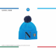 Cappello Invernale SSC Napoli con Pon Pon - Taglia L | Calore e Stile per i Tifosi Azzurri"