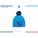 Cappello Invernale SSC Napoli con Pon Pon - Taglia L | Calore e Stile per i Tifosi Azzurri"