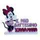 Sagoma Personalizzata Minnie per Battesimo - Nome da Personalizzare - Polistirolo 60x45 cm