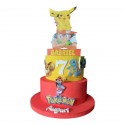 Torta Scenografica in Polistirolo Personalizzata Pichu - Pokemon Compleanno Bambini"