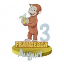 Sagoma Polistirolo con Nome Curioso come George per feste Compleanno  Nascita Battesimo Eventi Bambini