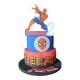  Torta Scenografica Finta Spiderman City Personalizzata - Decorazione Perfetta per Compleanni e Feste