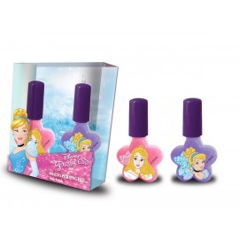 Smalto colorato Principesse Disney 2 smalti per unghie staccabili a forma di Fiore Idea regalo Bambina