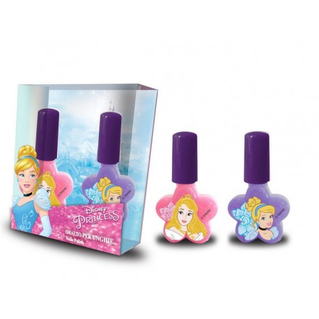 Smalto colorato Principesse Disney 2 smalti per unghie staccabili a forma di Fiore Idea regalo Bambina