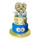 Torta Scenografica Personalizzata Minions Cattivissimo Me – Decorazione Compleanno con Nome, Numero in Legno 3D