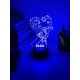  Lampada LED Frozen Disney Personalizzata - Luce Notte Incantevole e Idea Regalo Perfetta per Bambinia- Dimensioni 20 cm