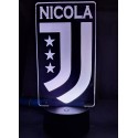 Lampada LED Juventus Calcio Personalizzabile in Plexiglass – Luce Notte con  Incisione Personalizzata, 20 cm, Idea Regalo