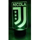 Lampada LED Juventus Calcio Personalizzabile in Plexiglass – Luce Notte con  Incisione Personalizzata, 20 cm, Idea Regalo