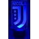 Lampada LED Juventus Calcio Personalizzabile in Plexiglass – Luce Notte con  Incisione Personalizzata, 20 cm, Idea Regalo