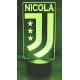 Lampada LED Juventus Calcio Personalizzabile in Plexiglass – Luce Notte con  Incisione Personalizzata, 20 cm, Idea Regalo