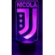 Lampada LED Juventus Calcio Personalizzabile in Plexiglass – Luce Notte con  Incisione Personalizzata, 20 cm, Idea Regalo