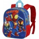 Zainetto Scuola Asilo Materna Spiderman Marvel con Rilievo 3D - Pratico e Compatto con Tasche Laterali