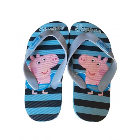  Infradito Bambini Peppa Pig George – Ciabatte Mare Spiaggia in Gomma, Comode e Resistenti, Taglia 23-24