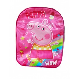 ZAINO ASILO PEPPA PIG ROSA SCUOLA BAMBINO CM 31