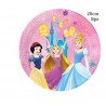 Piatti di Carta Principesse Disney - Blister da 8 Pezzi, Diametro 20 cm