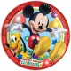 Set 8 Piatti in Carta Mickey Mouse Disney Ø 23 cm - Ideali per Feste di Compleanno