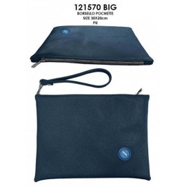 Pochette Borsello Grande Napoli Ufficiale Blu - Logo SSC Napoli 29x20 cm