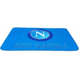 Tappeto Antiscivolo Napoli Calcio con Stampa - 80 x 120. Scendiletto Prodotto Ufficiale idea Regalo Cameretta Bambini