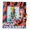 Cornice Porta Foto Tavolo Rosso-Nera Forza Rossoneri con Diavoletto e Pallone 3D – Supporto per Foto 10x8 cm