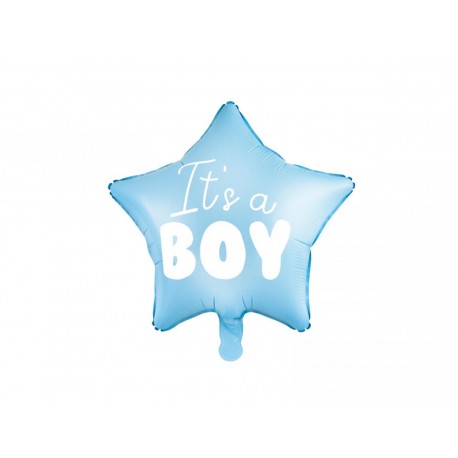 Pallone Foil 18" "It's a Boy" a Forma di Stella - Decorazione per Baby Shower, Compleanni e Feste Neonati