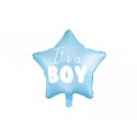 Pallone Foil 18" "It's a Boy" a Forma di Stella - Decorazione per Baby Shower, Compleanni e Feste Neonati