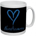 azza in Ceramica Cuore Neroazzurro – Idea Regalo Originale per Tifosi