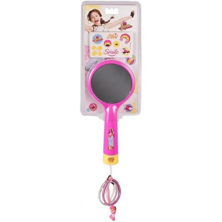 Spazzola per Capelli con Specchio e Elastici Disney Soy Luna – Accessorio Completo per Bambine