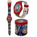 OROLOGIO SPIDERMAN UOMO RAGNO MARVEL DA POLSO ANALOGICO IN SCATOLA DI LATTA