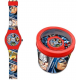 OROLOGIO SPIDERMAN UOMO RAGNO MARVEL DA POLSO ANALOGICO IN SCATOLA DI LATTA