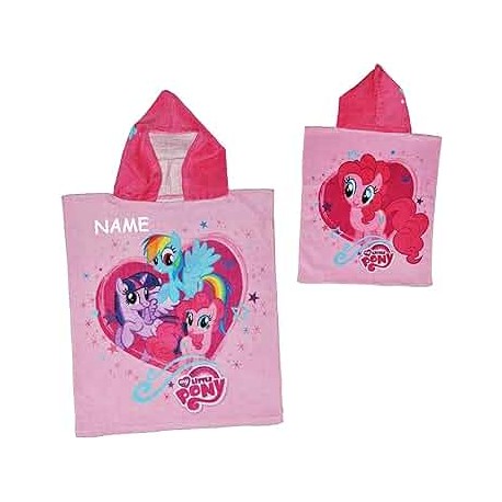 Asciugamano Poncho con Cappuccio Disney My Little Pony, Super Morbido