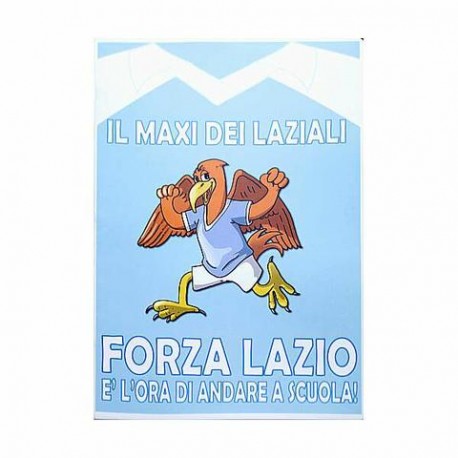 Maxi Quaderni 20+1 Rigatura C Fogli Forza Lazio Carta 80gr, Confezione da 10 Pezzi