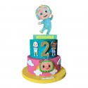 Torta Scenografica Cocomelon Disney - Decorazione Compleanno Bambina Personalizzabile