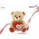 Peluche Orso con Cuore "You & Me" 22 cm, Morbido e Soffice, Idea Regalo per San Valentino, Anniversari e Occasioni Speciali