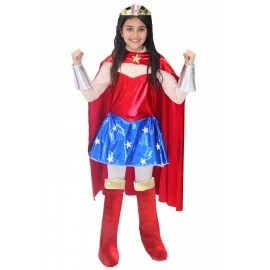 VESTITO COSTUME Maschera di CARNEVALE bambina - WONDER WOMAN-Magic Girl