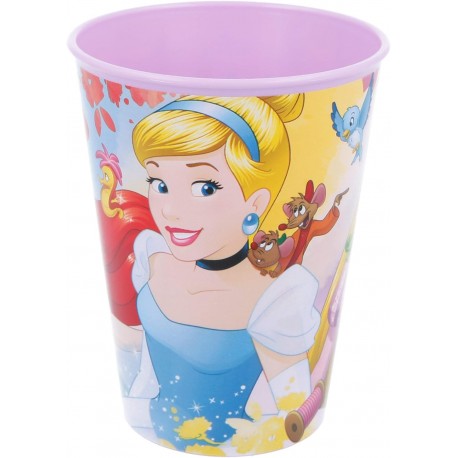 Bicchiere Plastica Principesse Disney 260 ml Scuole e tempo libero Bambina